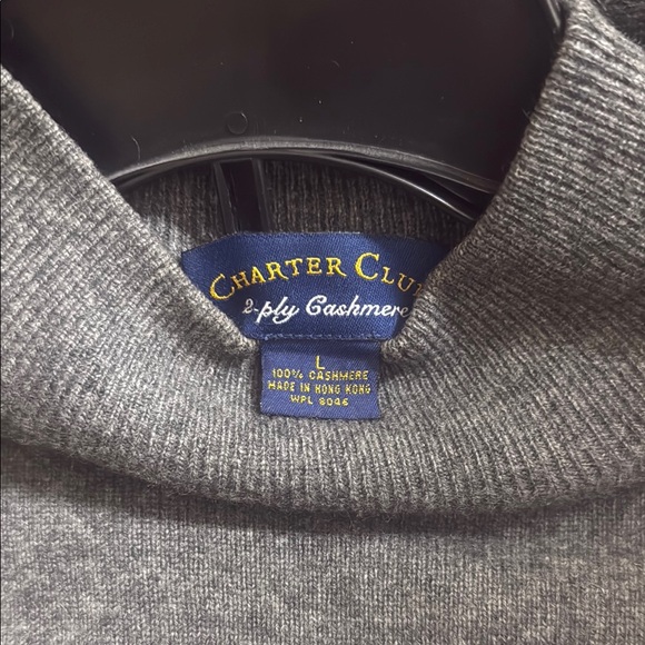 Charter Club Gray Turtleneck Sweater Smooth Knit - Picture 10 of 10